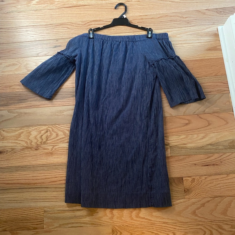 Madewell off the should bell sleeve dress